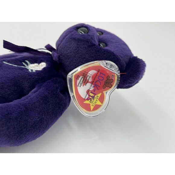RARE 1st EDITION Ty Beanie Baby PRINCESS Diana Bear 1997 Perfect - Picture 3 of 10